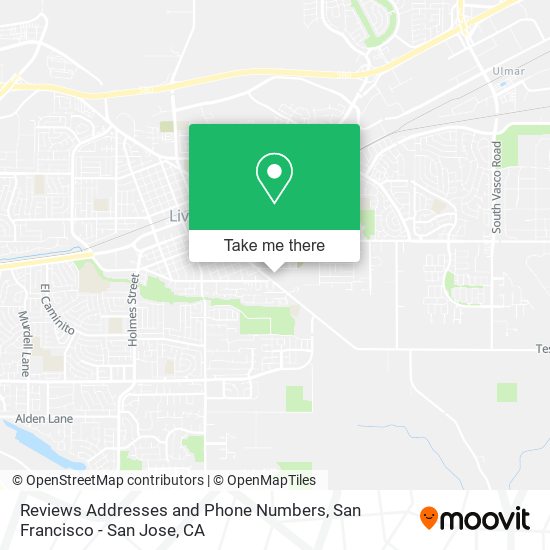 Reviews Addresses and Phone Numbers map