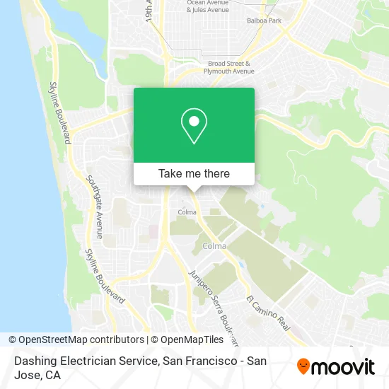 Mapa de Dashing Electrician Service