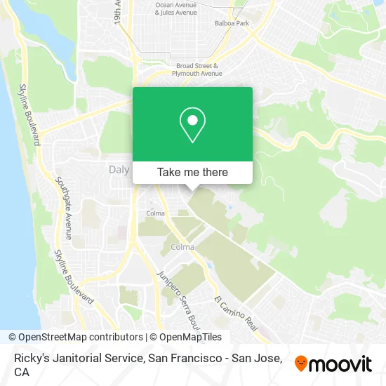 Ricky's Janitorial Service map