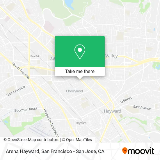 Arena Hayward map
