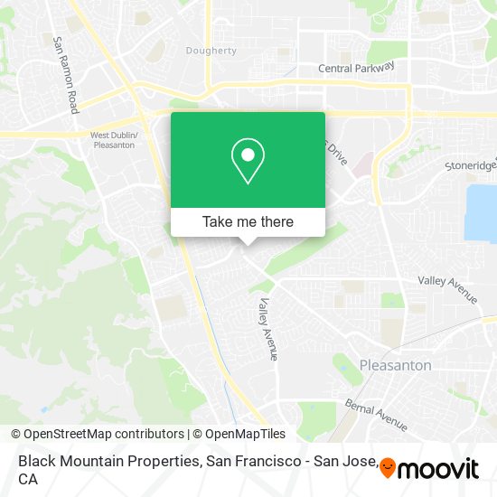 Black Mountain Properties map