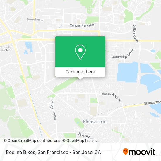 Mapa de Beeline Bikes
