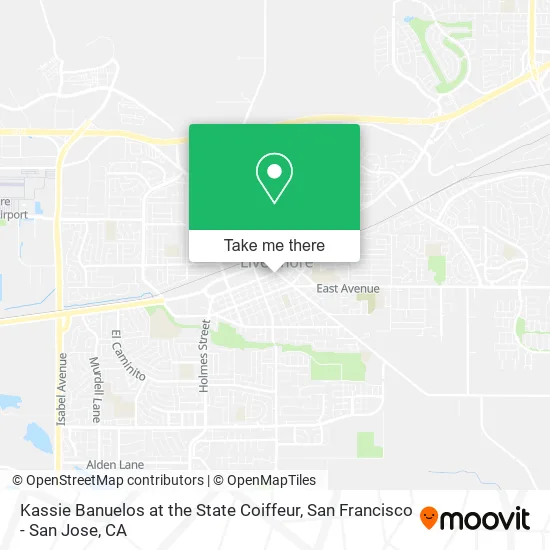 Kassie Banuelos at the State Coiffeur map