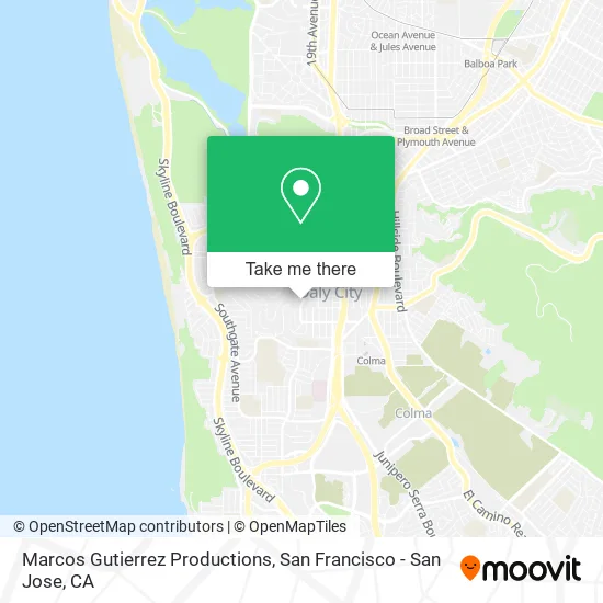 Mapa de Marcos Gutierrez Productions