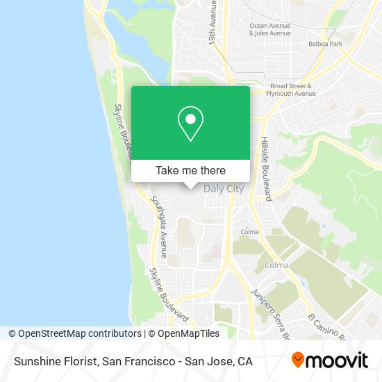 Mapa de Sunshine Florist