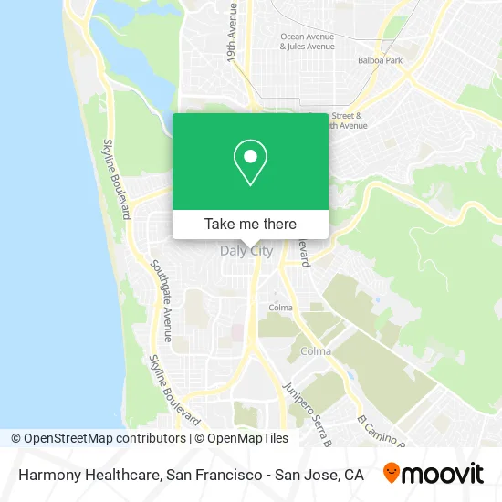 Harmony Healthcare map