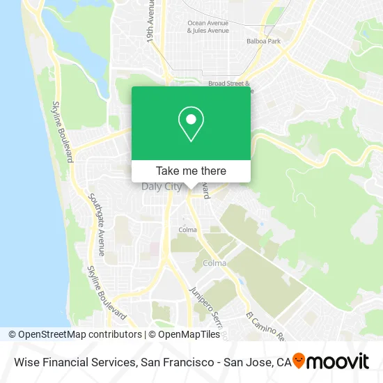 Mapa de Wise Financial Services