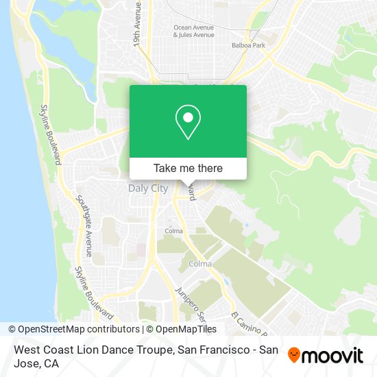 West Coast Lion Dance Troupe map