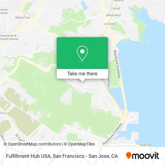 Mapa de Fulfillment Hub USA