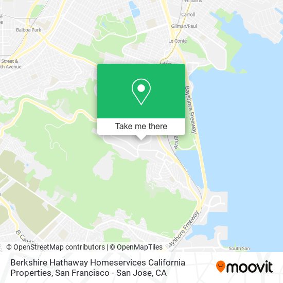 Mapa de Berkshire Hathaway Homeservices California Properties