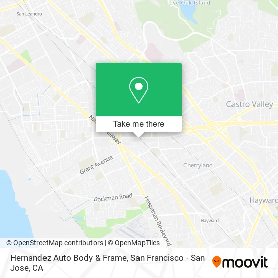 Hernandez Auto Body & Frame map