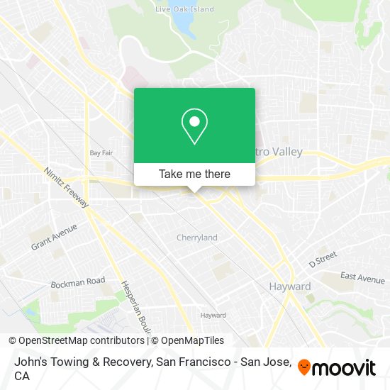 John's Towing & Recovery map