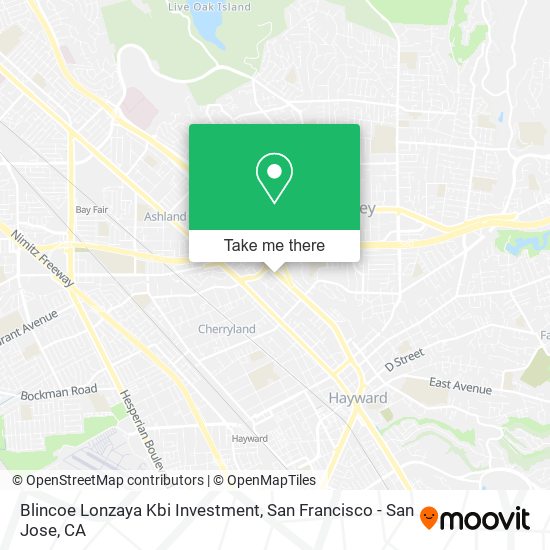 Mapa de Blincoe Lonzaya Kbi Investment