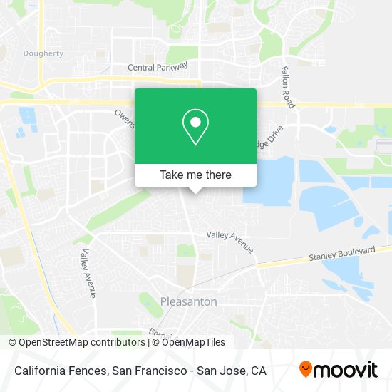 California Fences map