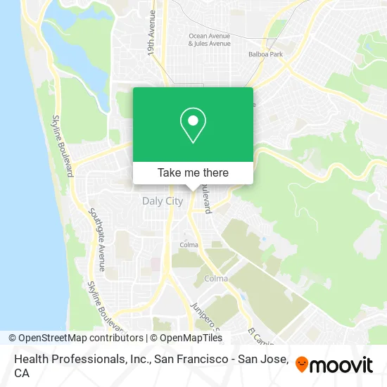 Mapa de Health Professionals, Inc.