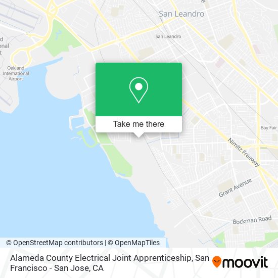 Mapa de Alameda County Electrical Joint Apprenticeship