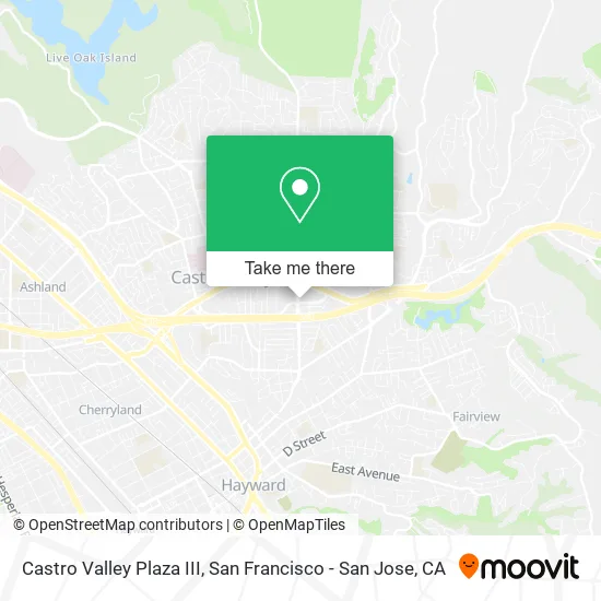 Mapa de Castro Valley Plaza III