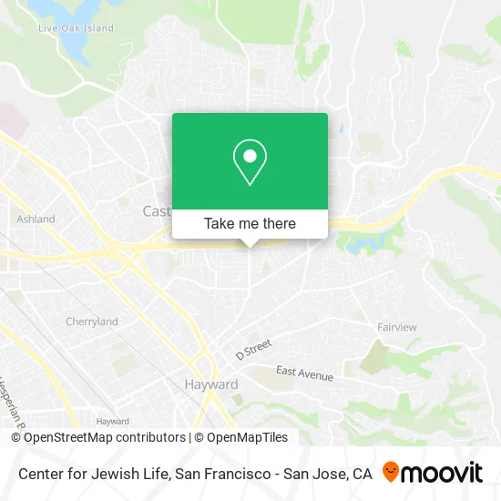 Center for Jewish Life map