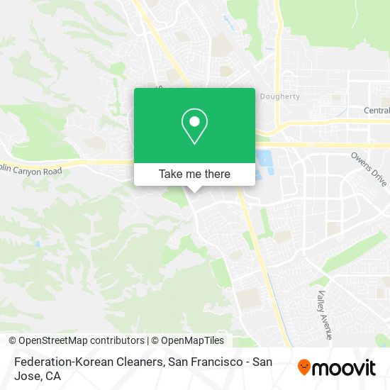 Federation-Korean Cleaners map