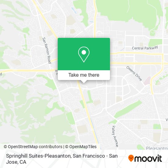 Mapa de Springhill Suites-Pleasanton