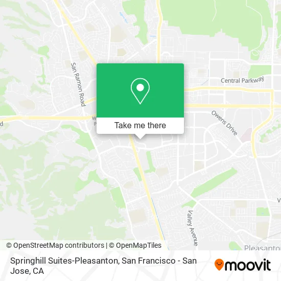 Springhill Suites-Pleasanton map