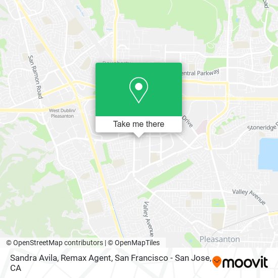 Mapa de Sandra Avila, Remax Agent