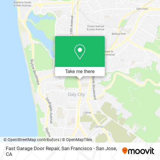 Fast Garage Door Repair map