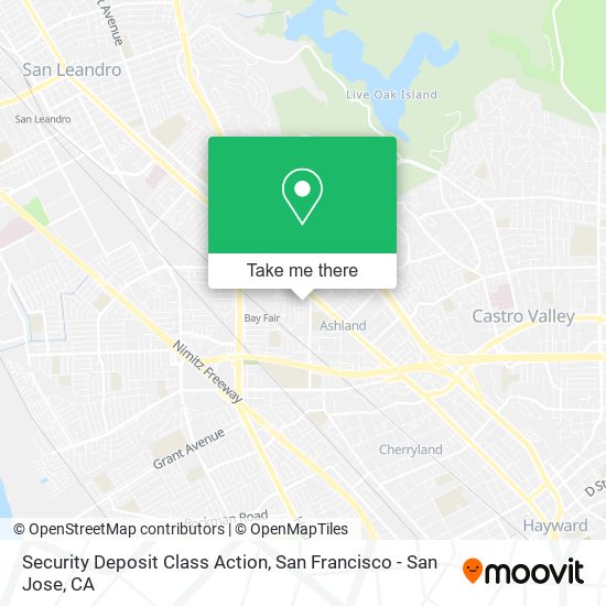 Security Deposit Class Action map