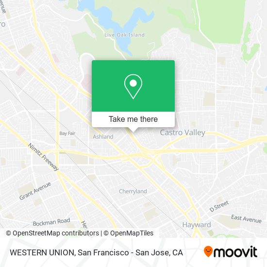 WESTERN UNION map