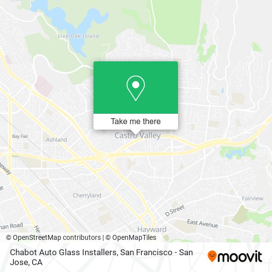 Mapa de Chabot Auto Glass Installers