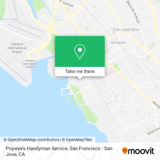 Popeye's Handyman Service map