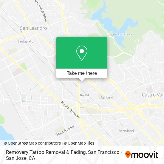 Mapa de Removery Tattoo Removal & Fading