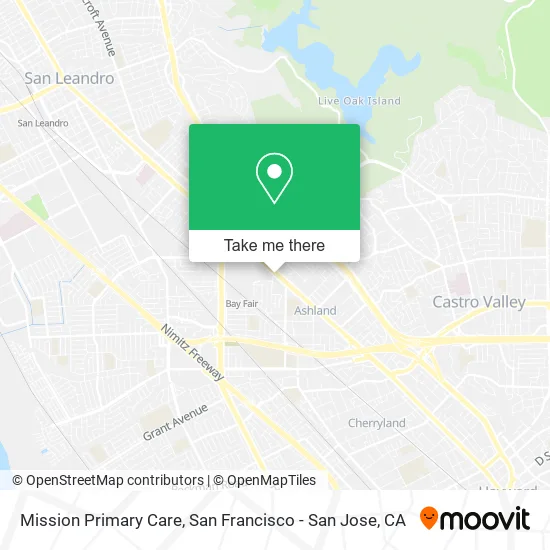 Mission Primary Care map