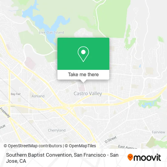 Mapa de Southern Baptist Convention