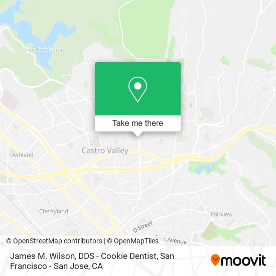 Mapa de James M. Wilson, DDS - Cookie Dentist