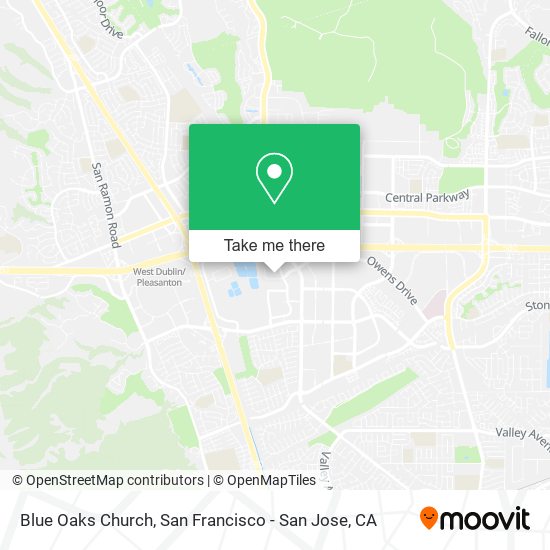 Blue Oaks Church map