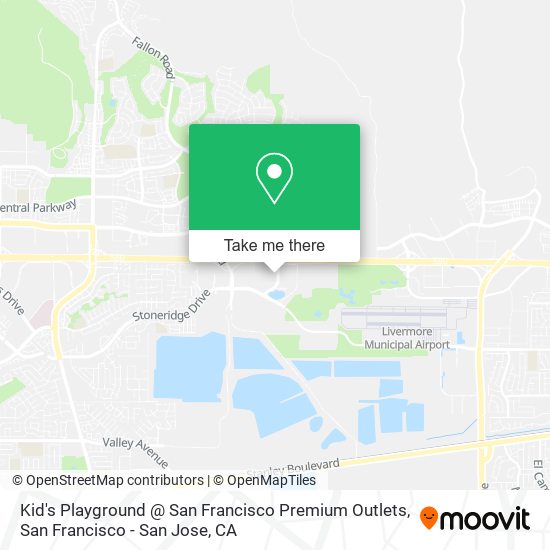 Kid's Playground @ San Francisco Premium Outlets map