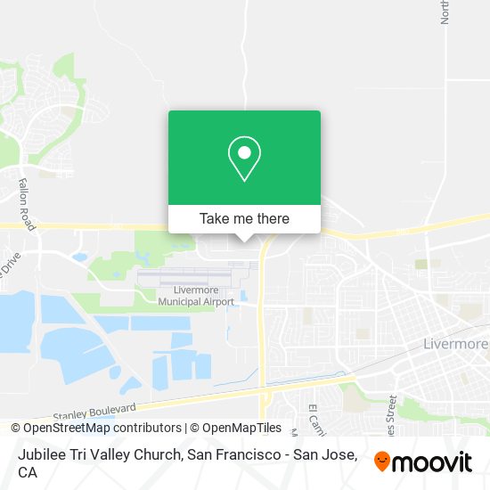 Jubilee Tri Valley Church map