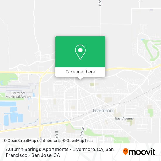 Mapa de Autumn Springs Apartments - Livermore, CA