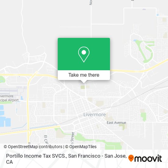 Mapa de Portillo Income Tax SVCS.