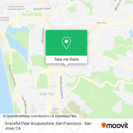 Mapa de Graceful Pear Acupuncture