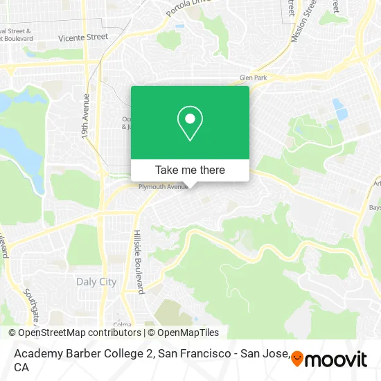 Mapa de Academy Barber College 2