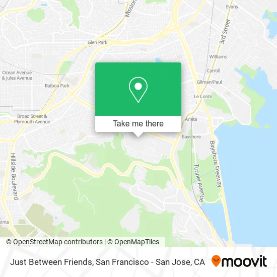 Just Between Friends map