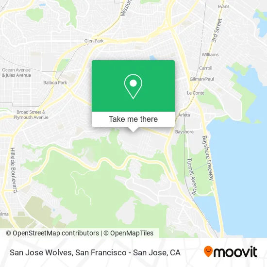 San Jose Wolves map