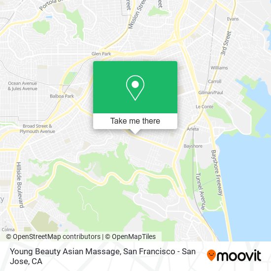 Young Beauty Asian Massage map