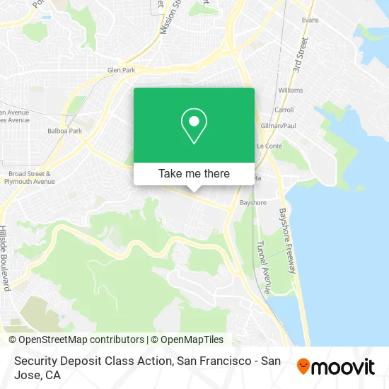 Mapa de Security Deposit Class Action