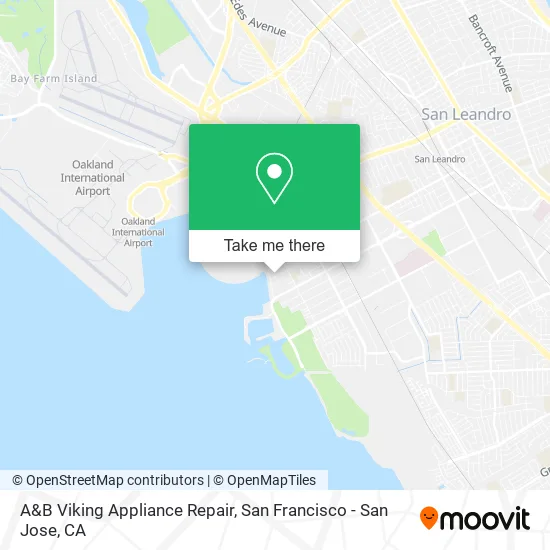 Mapa de A&B Viking Appliance Repair