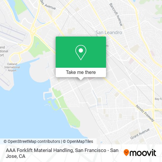Mapa de AAA Forklift Material Handling