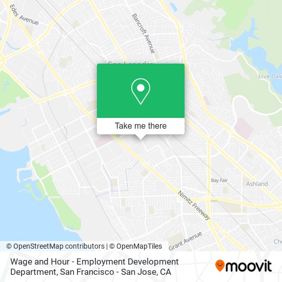 Wage and Hour - Employment Development Department map
