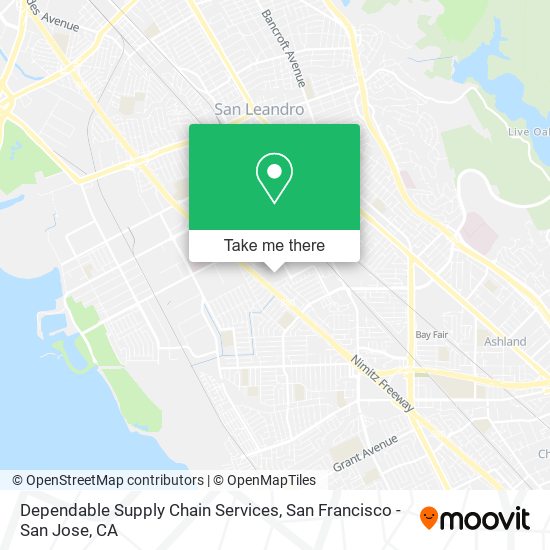 Dependable Supply Chain Services map